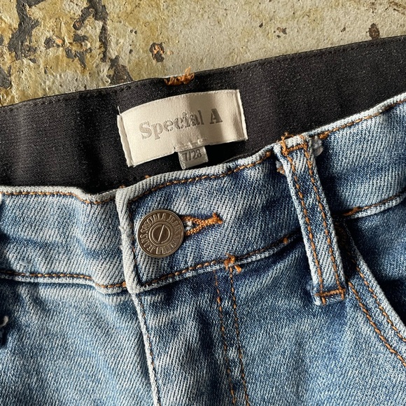 Special A Light Blue Flare Frayed Hem Women’s Jeans Size 7/28 - Picture 7 of 9